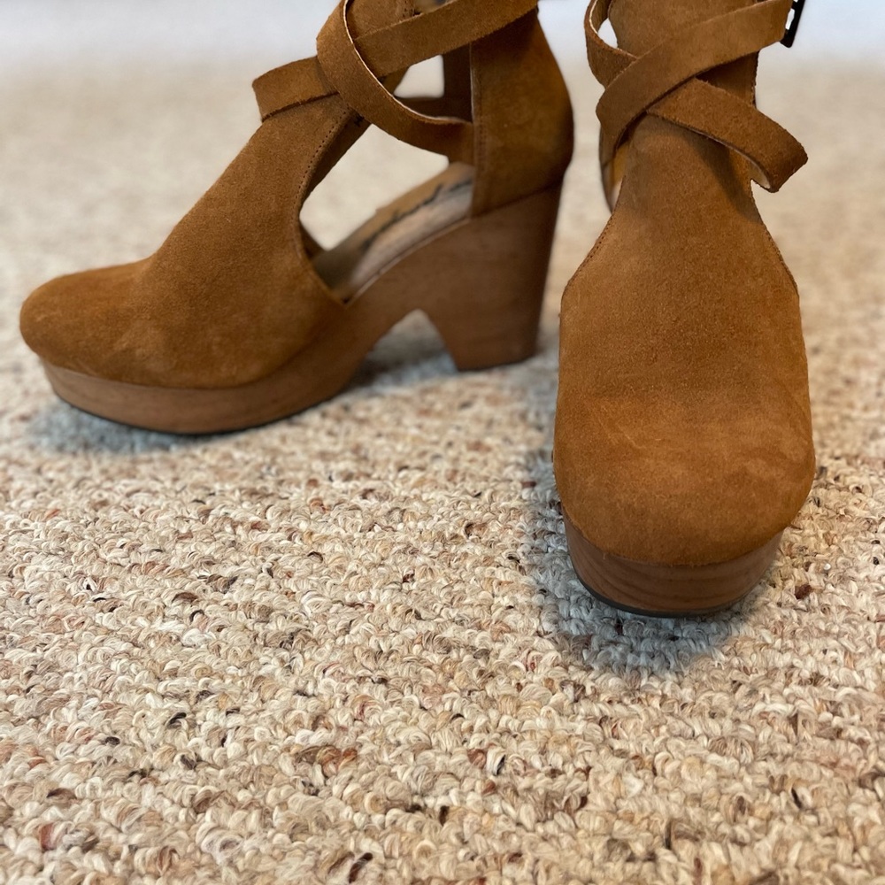 Free People Suede Clogs